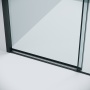 Душевое ограждение Grossman Style 100.K33.05.110.21.00-200.K33.05.100.21.00 (110х100х195) раздвижная,черный матовый,стекло прозрачное,2 места