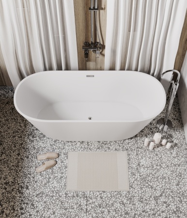 Ванна отдельностоящая Grossman Forta GR-1503M (170х75х58) цвет белый матовый,1 место