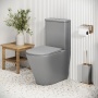 Унитаз компакт Grossman Color GR-4480GLMS светло серый матовый